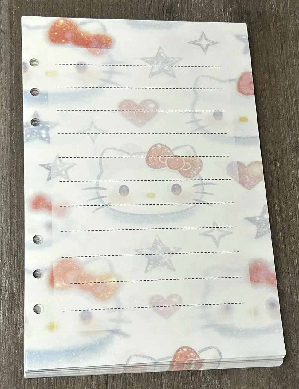 Hello Kitty Size A5 Refill Paper (50 Sheets)